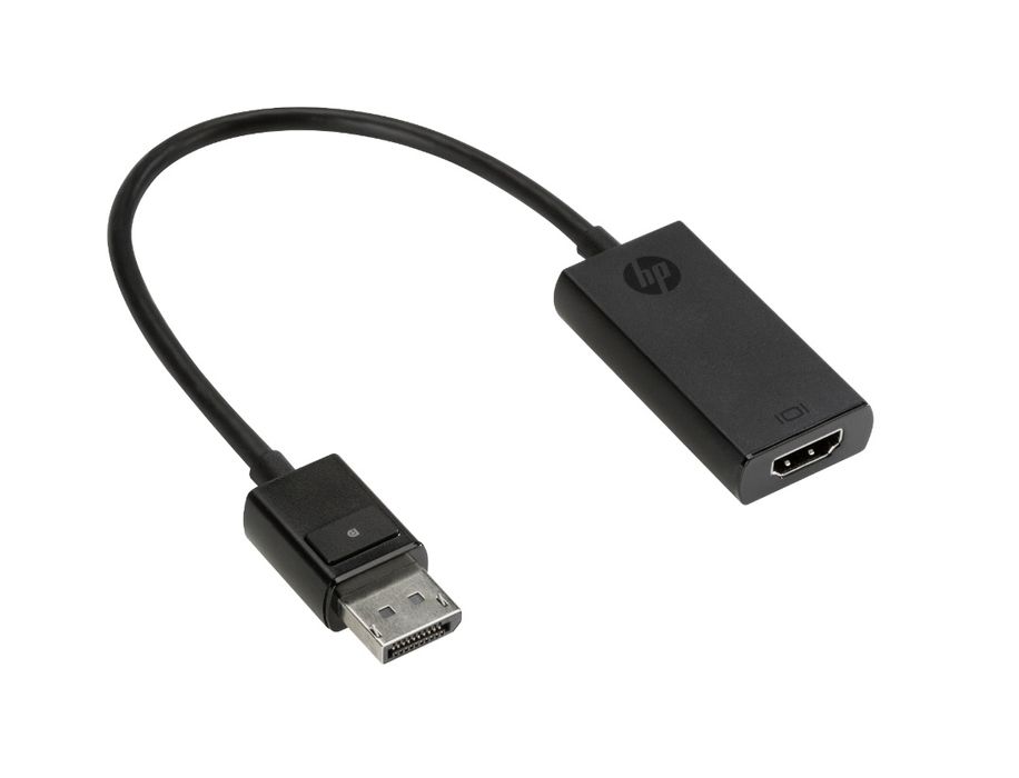 Преходник HP от Дисплей порт към HDMI, M-F, 15 см, черен