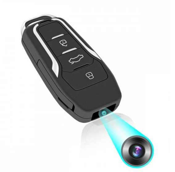 Шпионска мини скрита камера в ключ за кола аудио видео запис 8ч охрана