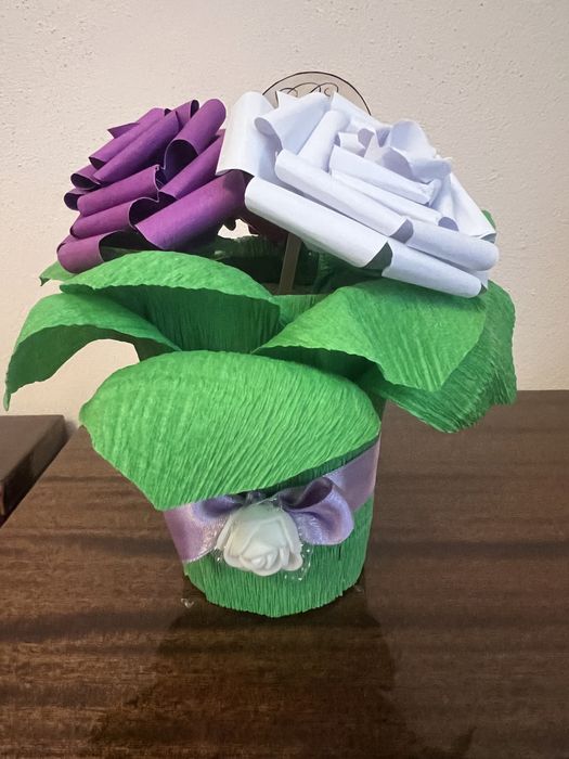 Хартиени цветя за декорация