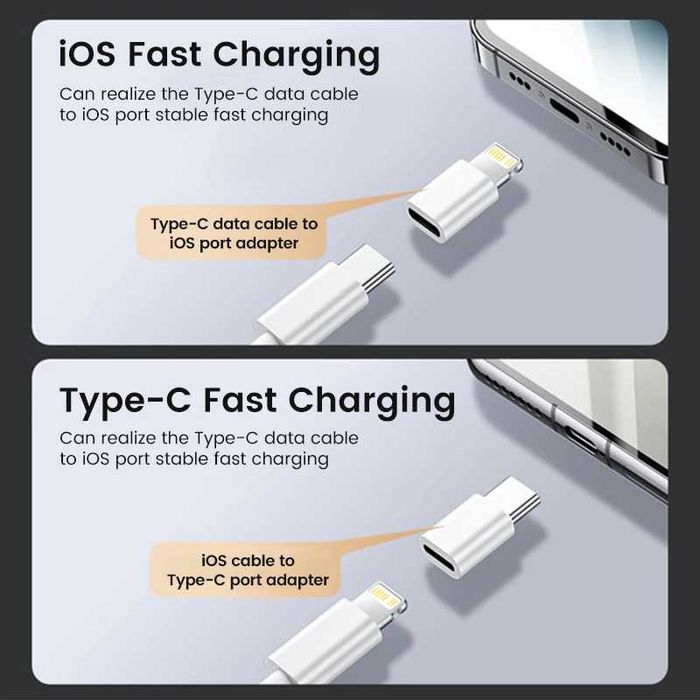 Переходник IOS Lightning на  USB TypeC на micro USB MICRO USB на USB-C