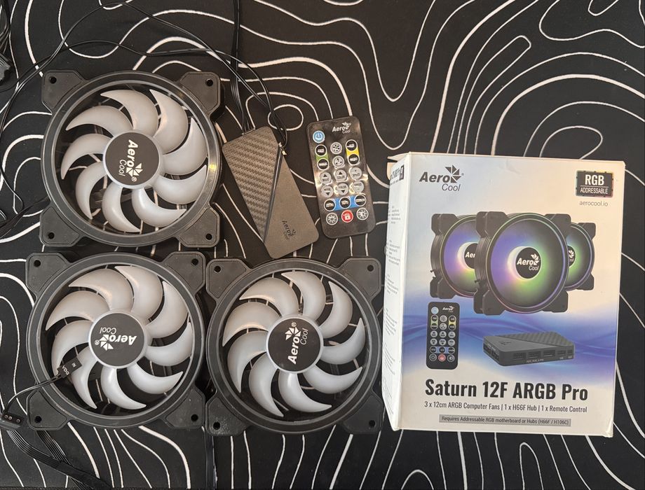 Комплект кулеров вентиляторов aerocool 12F ARGB Pro
