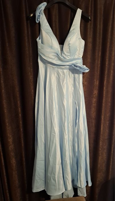 Rochie lunga albastru deschis - noua, cu eticheta