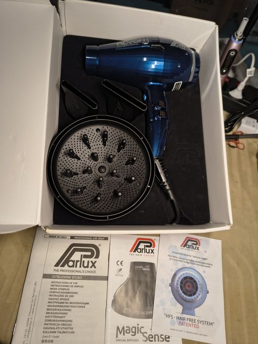 Йонизиращ сешоар с антибактерилно покритие Parlux ALYON Blue Night 225