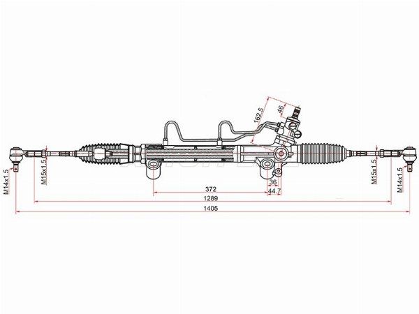 Рейка рулевая Toyota Fortuner