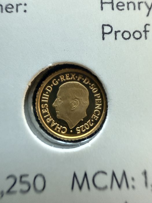 Freddie Mercury 1/40 oz златна монета