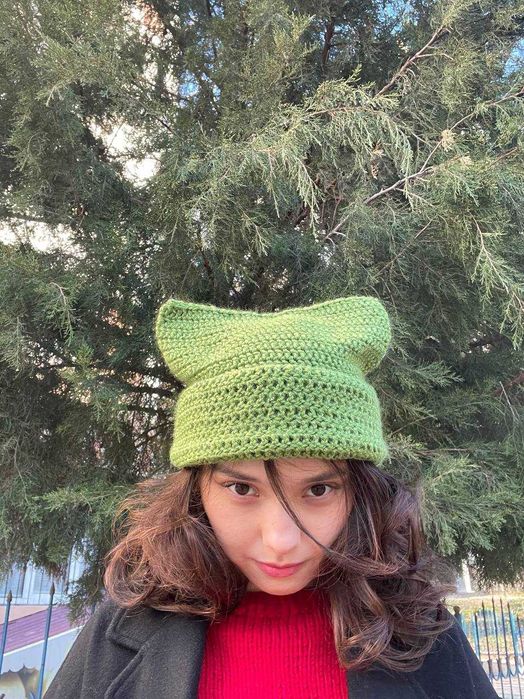 вязаные шапки ручной работы