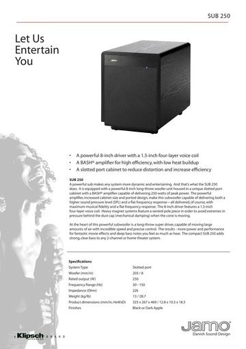 Subwoofer Jamo Sub 250