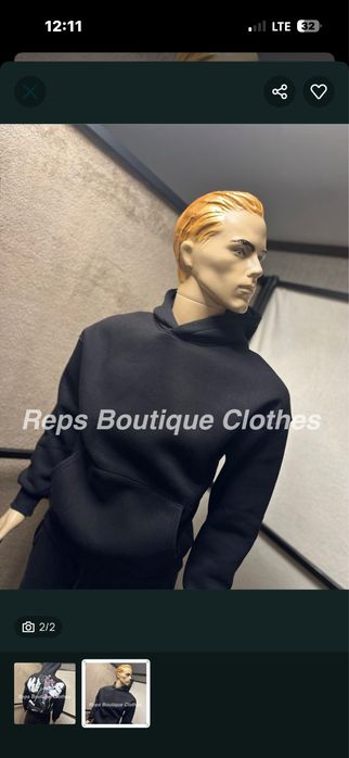 Hanorac Negru Off White Calitate Premium