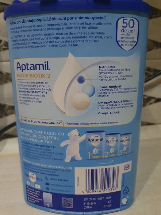 Vând lapte praf aptamil2