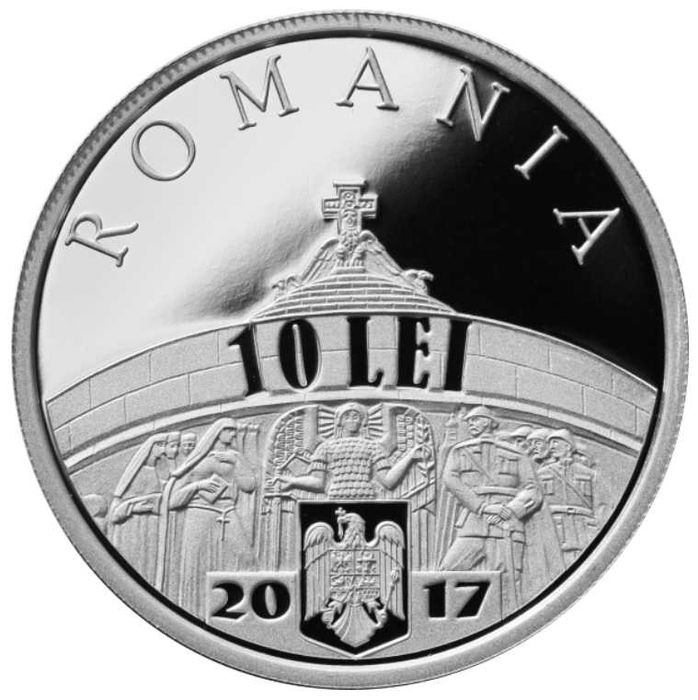 Moneda BNR 10lei argint Marasesti, Marasti, Oituz gradata NGC PF 68 UC