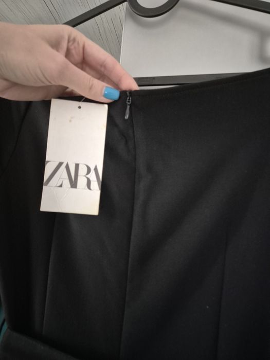 Rochie neagra office Zara noua cu etichetă masura S