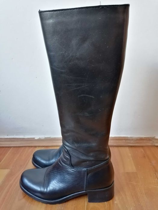 Cizme dama piele Blu Rose 38 fabricate Italia picior ingust