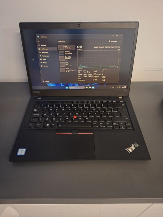Лаптоп Lenovo ThinkPad T490 - i5 8-gen / 8GB RAM / 256GB NVMe / 14" FHD IPS