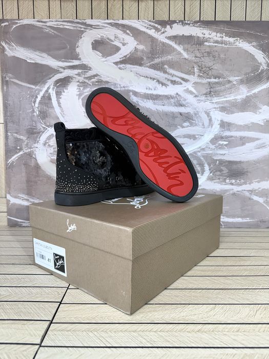 Christian Louboutin High Black Silver Accents