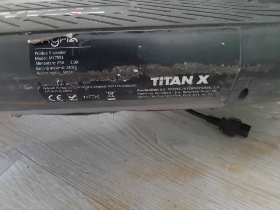 Trotineta electrica MYRIA TITAN X, functionala, pret mic