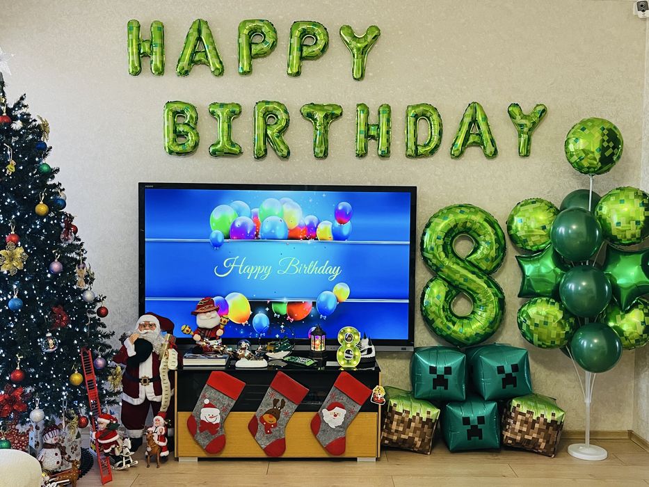 Minecraft (майнкрафт) шарики (день рождения)
