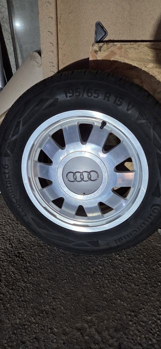 AUDI A4 джанти със нови летни гуми  195/65/15  ET45  5×112 цо56