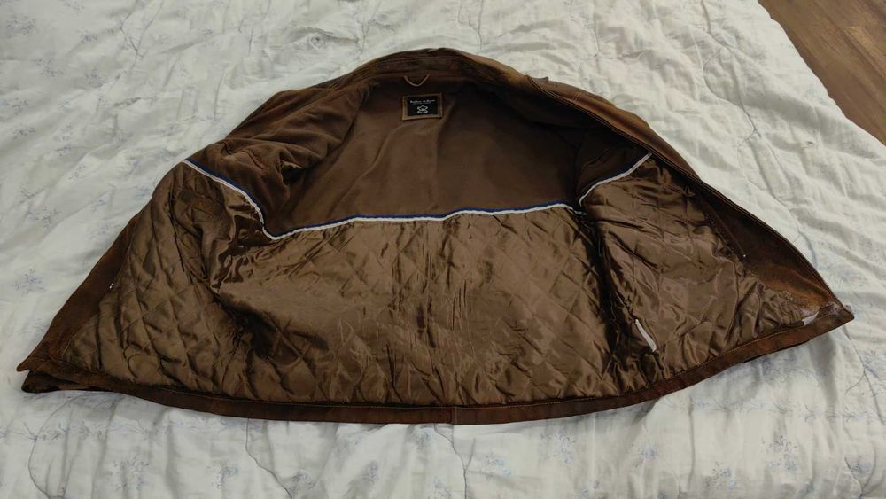 Мъжко кожено яке Tailor and Son  L / XL от Телешка кожа размер XL