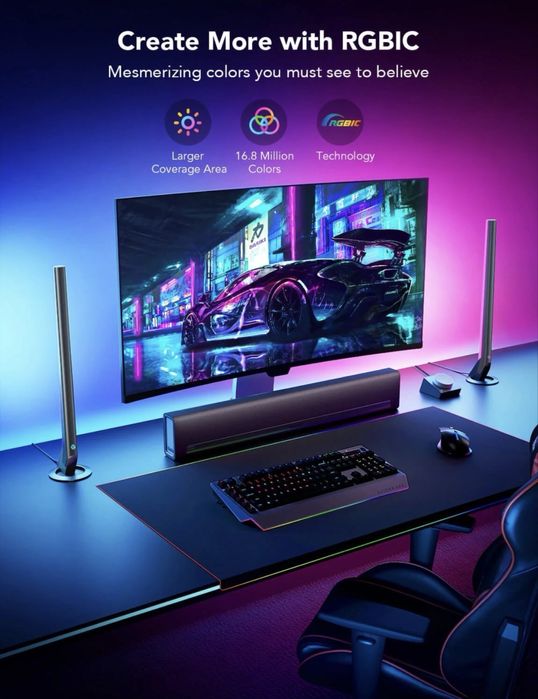 Gover Gaming Light Bars - lumini birou