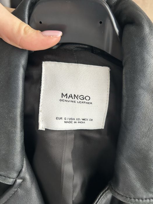 Geaca de piele Mango