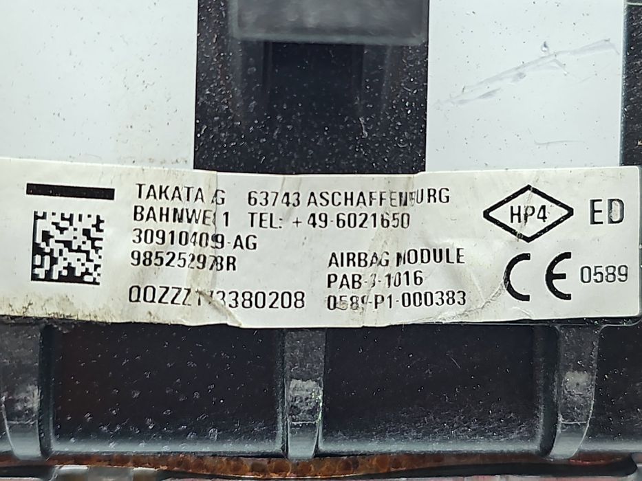 Airbag pasager Renault Megane 4 [Fabr 2015-prezent] 985252978R