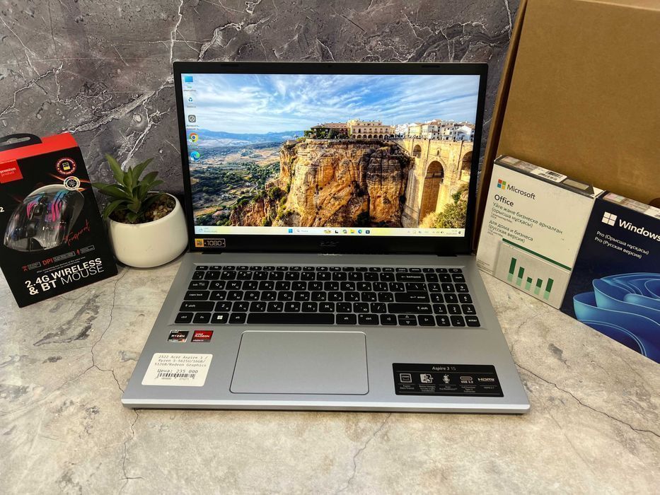 Ноутбук бизнес-класса Acer Aspire 3 /Ryzen 5-5625U/16GB/512GB/Radeon