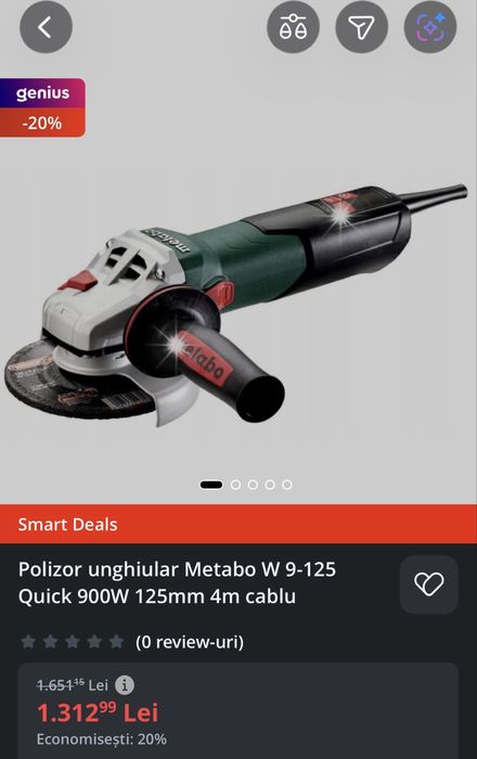 Flex metabo w9-125 quick sigilat