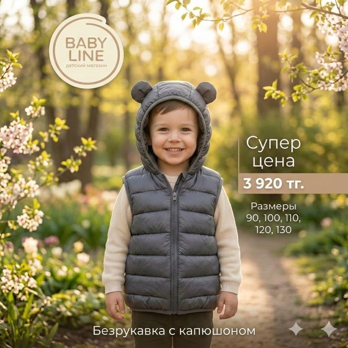 Безрукавки детские