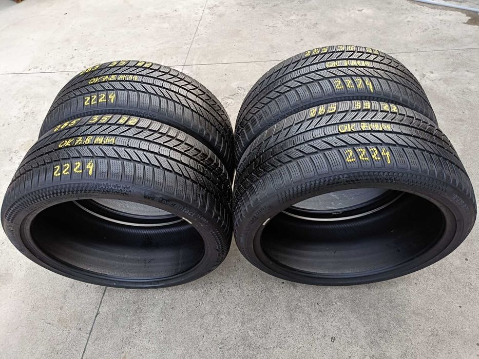 Set 4 anvelope de iarna 285 35 22 continental wintercontact TS 870P dot 2024