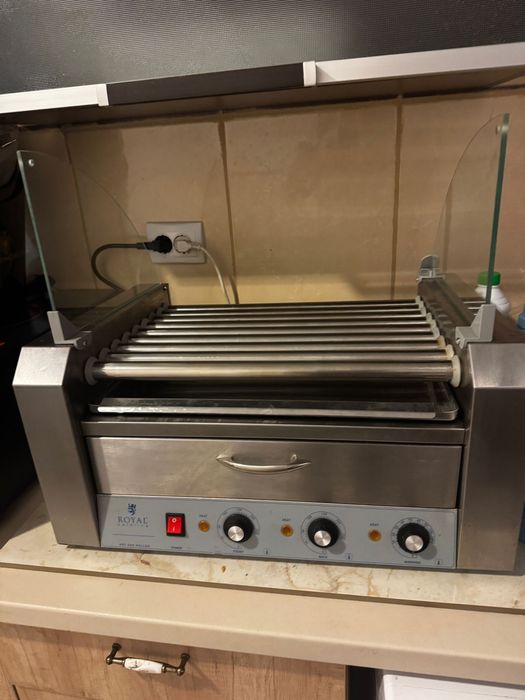 Aparat hot-dog Royal Catering, Inox, 2200 W, Argintiu