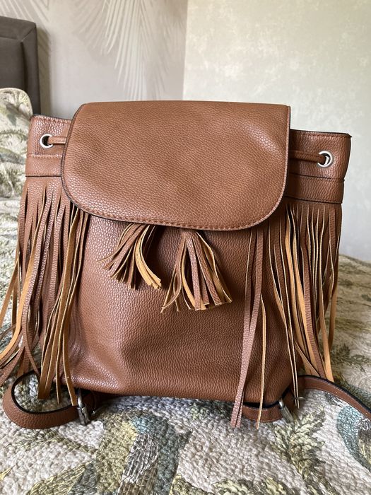 Вместительный бохо рюкзак Stradivarius