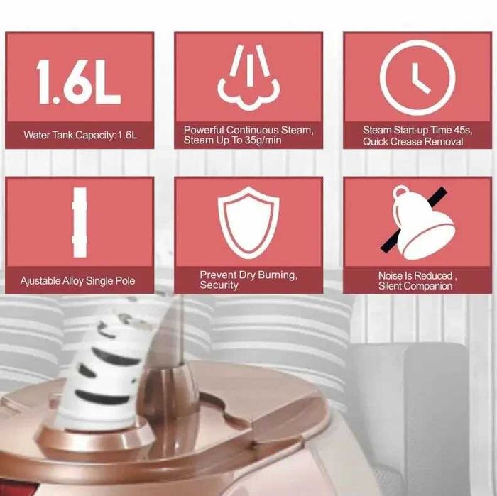 Отпариватель Sonifer SF-9087, 1800W, напольный, / Bug'li dazmol ut48