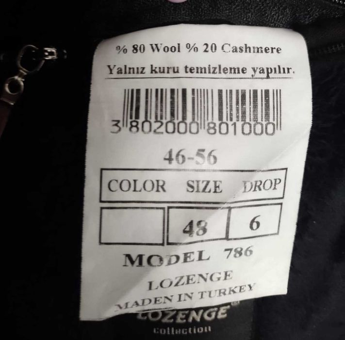 Vând palton de iarna bărbătesc 80%lana,20%casmir marimea 48 - 250 lei
