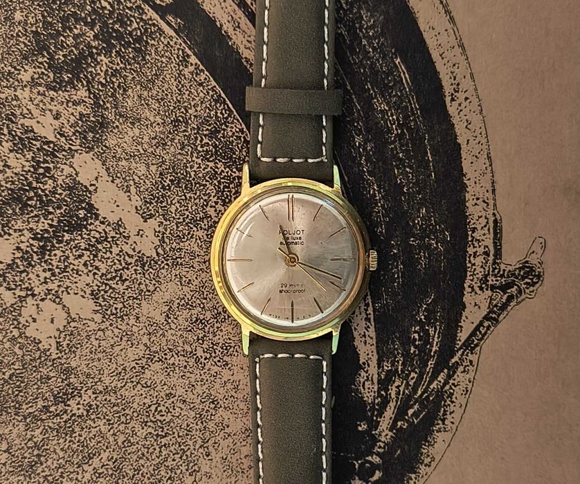 Ceas vechi de mana mecanic Poljot De Luxe Automatic 29 Jewels