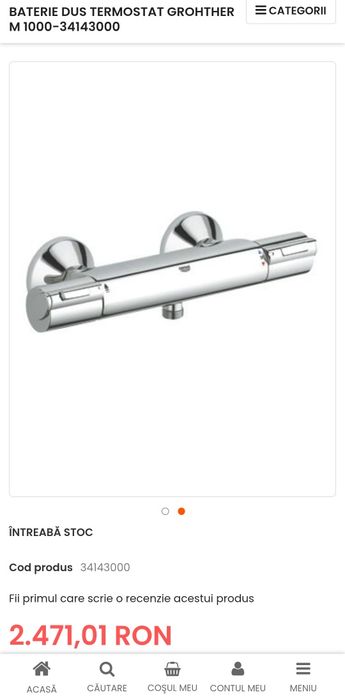 Baterie Grohe termostat 34143000