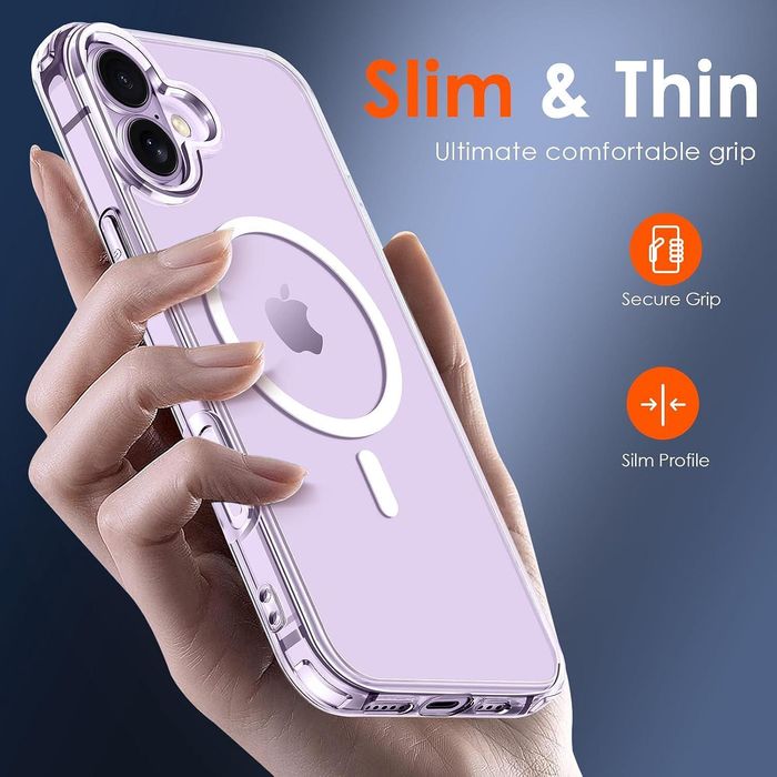 Прозрачен magsafe кейс за apple iphone 17