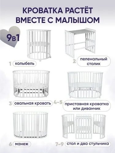 Детская кроватка трансформер