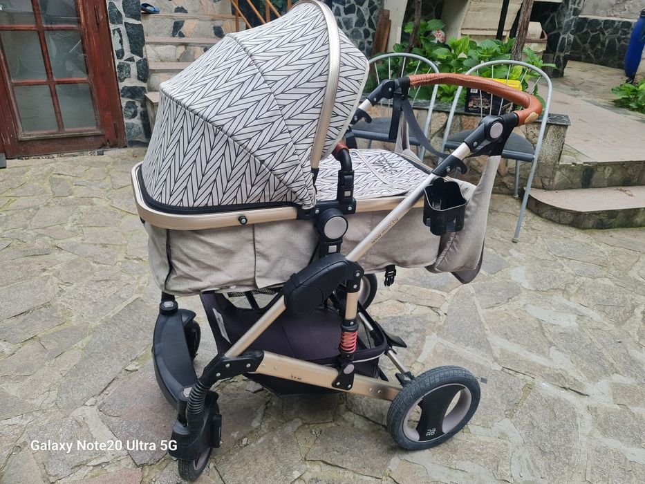 МОНИ Комбинирана количка 3 в 1 GALA Premium BARLEY