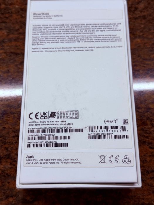 iPhone 13 mini Red 128 GB
