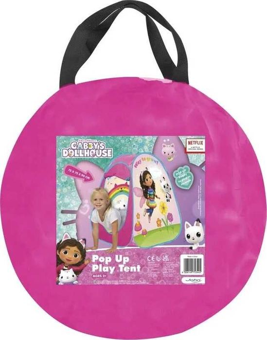 Детска палатка pop up Frozen Spidey Gabby DollHouse с чанта 3 вида