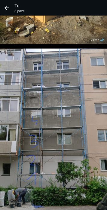 Schela de inchiriat schela ingusta și izolații exterioare