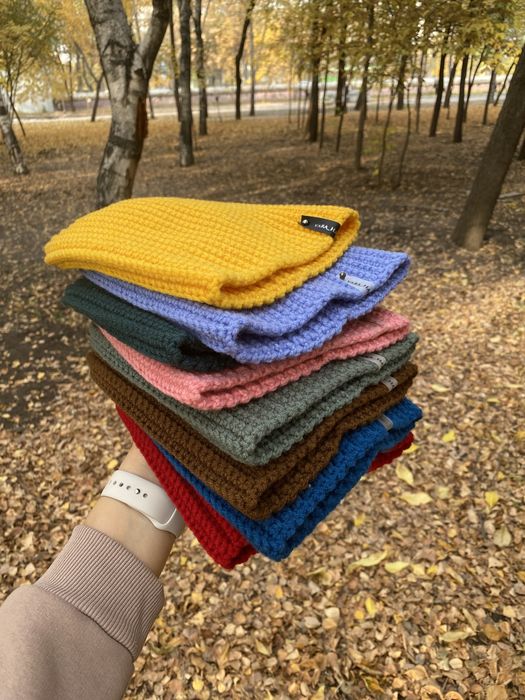 вязаные шапки