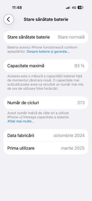 Vand Iphone 16 Pro /256 gb memorie