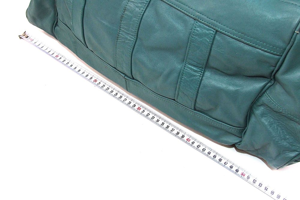 Geanta de voiaj, mare, culoare turcoaz, piele naturala fina, Made in Germany, NOUA