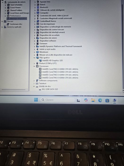 Laptop Dell E5470, i5-6300, ram 8gb, ssd 128gb, bat 3h