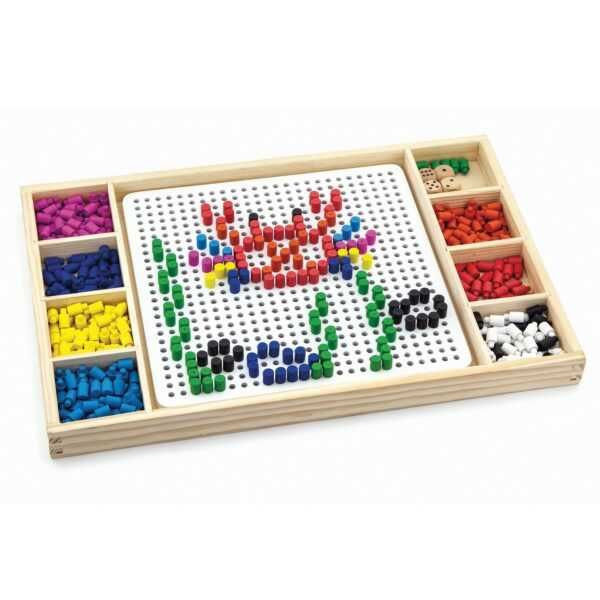 Чисто нова  "Дървена мозайка и Не се сърди човече" от Viga toys.