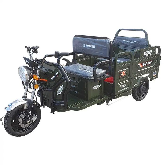 Карго триколка самосвал. Двигател – 3000W Батерия: 72V/32Ah.