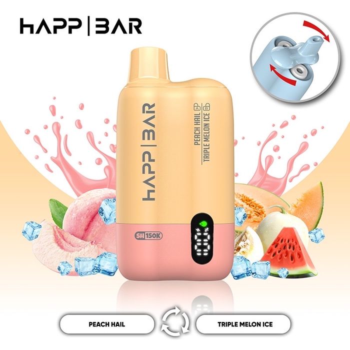 Vape Happ Bar 150k puffs, 2 arome interschimbabile