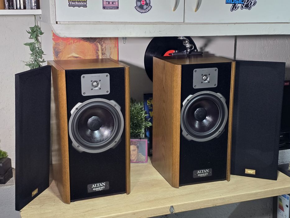 Boxe retro QUADRAL ALTAN MK4, lemn fag, furniruit, phonologue