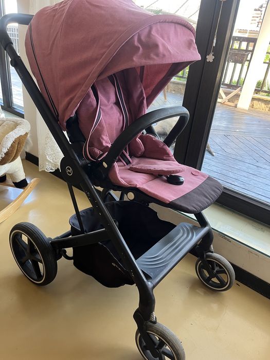 Cybex Бебешка количка Balios S Lux BLK Magnolia Pink